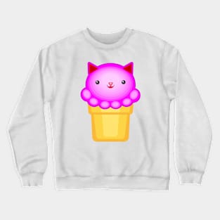 Strawberry Ice Cream Vector Crewneck Sweatshirt